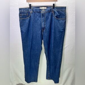 Levis 569 Loose Straight Jeans Mens 42/32 Blue Denim Work Comfort Casual 1813